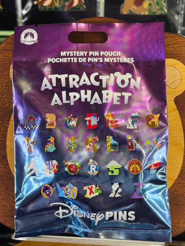 A-Z Pin Event Attraction Alphabet - 5-Pin Mystery Pouch